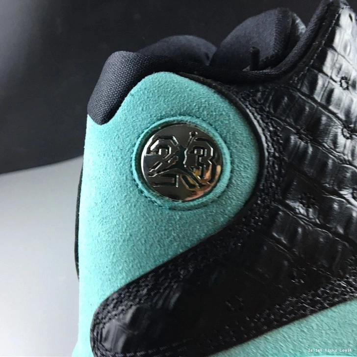 13 Green  Island 414571-030 Jordan Retro Black 0122